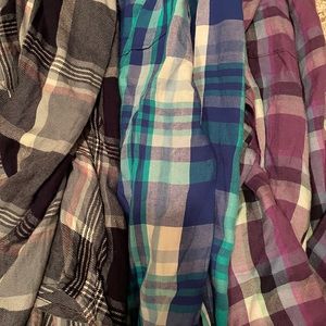 💙cool colors💜 bundle (3) flannel tops